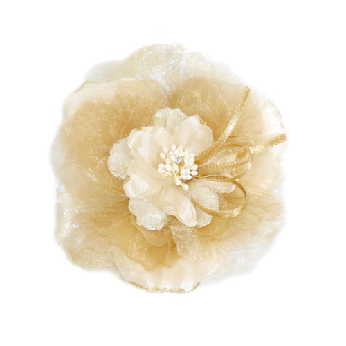 Peony Collar Flower - Gold