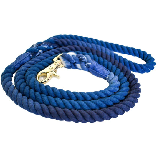 Handmade Blessed Blue - Rope Dog Leash
